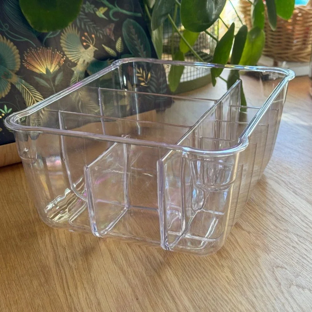 Multi-Function Organizer - Makeup/Tool + Brushes/Office Supplies, Clear